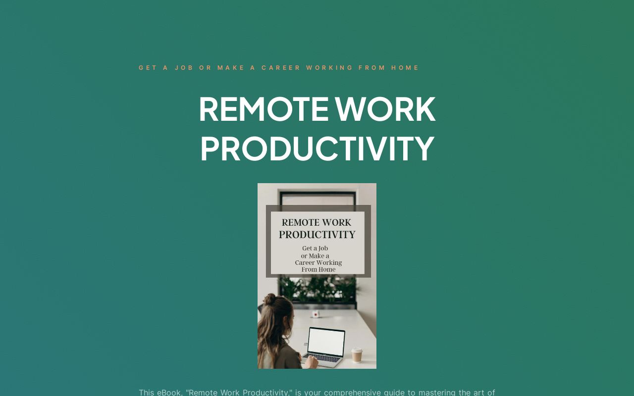 REMOTE WORK PRODUCTIVITY